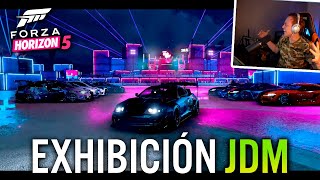 Forza Horizon 5  REUNIÓN Y CONVOY DE JDM Los mejores widebodys del juego [upl. by Eziechiele]