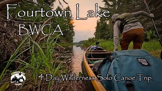 Fourtown Lake BWCA 4 Day Solo Wilderness Canoe Trip Mudro Entry Point [upl. by Adnim464]