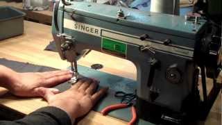 Singer 20U Industrial Sewing Machine Tutorial [upl. by Melisent]