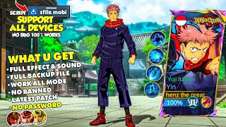 REVAMP Script Skin Yin Jujutsu Kaisen Yuji Itadori No Password  Full Effect amp Sound With Logo [upl. by Lilly]