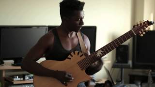 Tosin Abasi Plays Julien Bergeron 8 Acoustic 8 string guitar [upl. by Alicea671]