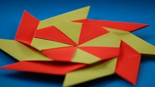 How to Make a Transforming origami Ninja Star [upl. by Easlehc]