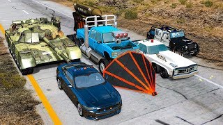 EPIC POLICE CHASES 24  BeamNG Drive Crashes [upl. by Stovall]