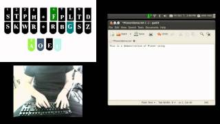 Demonstration of Plover with Qwerty Keyboard [upl. by Aicrop94]