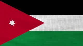 Flag and National Anthem of Jordan [upl. by Lizette342]