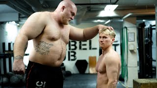 Swedish Giant VS Rock Climber  Who has the strongest grip [upl. by Coral]