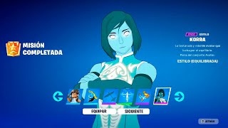 Como CONSEGUIR la SKIN de KORRA RÁPIDO en FORTNITE 🎁 MISIONES de KORRA FORTNITE [upl. by Halac]