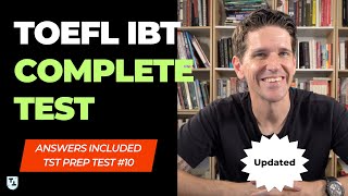 TOEFL iBT Full Mock Test with Answers 10 [upl. by Ley]