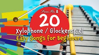 20 Easy Xylophone  Glockenspiel Songs for Beginners with Tutorials [upl. by Jephum]