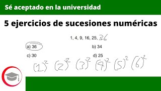 5 ejercicios de sucesiones numéricas [upl. by Esilahc]