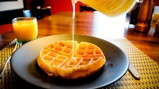 5 Minute Fluffy Waffle Recipe [upl. by Ikcim]