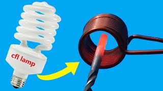 This Simple Trick Turns Old CFL Lamps Into Awesome Induction Heaters [upl. by Alyson]