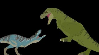 Dc2 Battle Dino King Tarbosaurus Speckle Vs WWD The Movie Gorgosaurus Gorgon UBA [upl. by Akvir111]