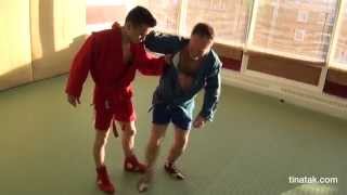 Sambo Knee bar  Victor Roll  Rolling knee bar [upl. by Latsryc]