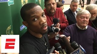 Eric Bledsoe says who then dodges questions about Terry Rozier  ESPN [upl. by Hadik]