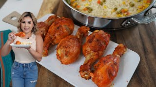 Meal on a Budget and Under 30 Minutes MEXICAN STYLE BREADLESS FRIED CHICKEN amp WHITE RICE [upl. by Mateo]