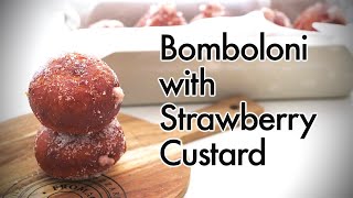 Strawberry Custard Bomboloni [upl. by Mundy639]