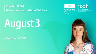 DAY 3  The 3rd ICDH quotDocumentary Heritagequot Webinar – August 3 2023 [upl. by Quinby]