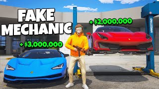 Stealing Cars as Fake Mechanic in GTA 5 RP [upl. by Nichols]