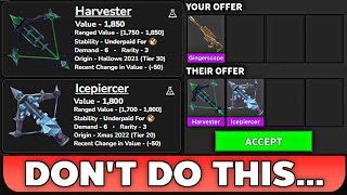 Is Harvester Dying   MM2 Trading Montage 4 [upl. by Kenna502]