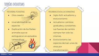 Teorías fijistas vs evolucionistas [upl. by Voltmer535]