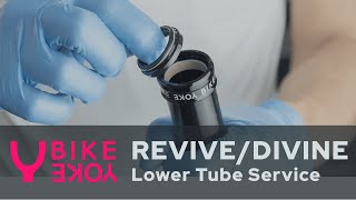 BikeYoke REVIVEDIVINE  lower tube service [upl. by Anij]