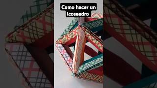 Como hacer un icosaedro poliedros origami origamimodular [upl. by Hurlee]