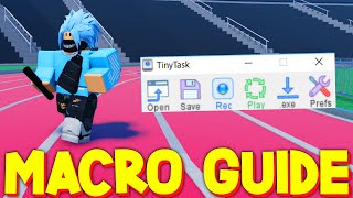 HOW TO GET MACRO amp RUN FASTER in TRACK AND FIELD INFINITE ROBLOX GUIDE [upl. by Ping234]