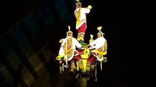 Xcaret Mexico Espectacular  Los Voladores de Papantla  Mexican Traditional Pole dance [upl. by Ainiger]