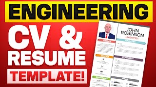 ENGINEER RESUME amp CV TEMPLATES How to WRITE a BRILLIANT ENGINEERING CV or RESUME [upl. by Derry]