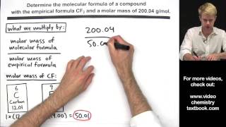 Calculating Molecular Formula from Empirical Formula [upl. by Marshall]