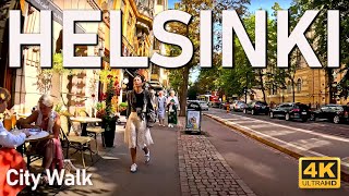 Helsinki City Walk  Beautiful and warm August [upl. by Filmer]