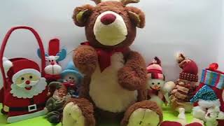 Happy new Year 2018  Deer Santa Song for kids [upl. by Arramahs]