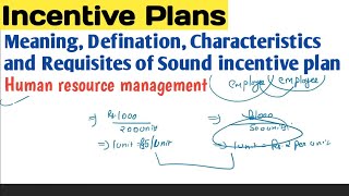 Incentive plans in hrm bcom 3rd year  methods of wage payment and incentive plans  HRM  Bcom [upl. by Mohun]