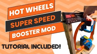 Hot Wheels Track Booster Super Speed Particle Accelerator Mod Tutorial Included [upl. by Turoff564]