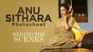 Exclusive Behind the Scenes video of Anu Sithara Photoshoot for Grihalakshmi [upl. by Levina145]