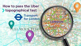 Uber Topographical Full Mock Test TfL PHV Driver Topography Test London Taxi Driver Must Watch [upl. by Kreiker]