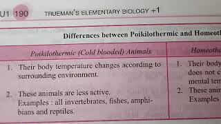 difference between poikilothermic cold blooded animal and homeothermic warm blooded animal [upl. by Adelina968]