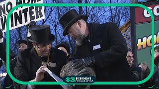 Watch Punxsutawney Phil delivers his Groundhog Day 2024 forecast [upl. by Yentrac893]