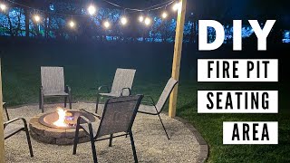 Building a DIY Fire Pit Seating Area [upl. by Paola]