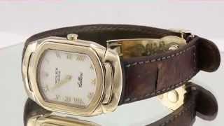 Ladies Rolex Cellini 18K Gold amp Ostrich Band 6631 Quartz White Roman Shreveport Rolex [upl. by Rashidi]