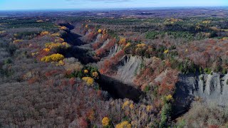 Aerial View of Inman Gulf in the Tug Hill State Forest [upl. by Ettenig921]