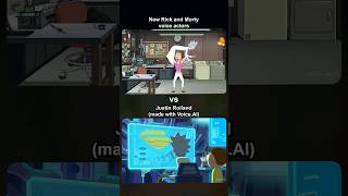 NEW Voice VS ORIGINAL Voice  Rick and Morty Season 7 trailer with AI shorts [upl. by Eiramait755]