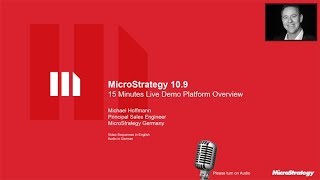 MicroStrategy in a Nutshell 15 Minutes Live Demo Platform Overview Audio in German [upl. by Nuriel653]