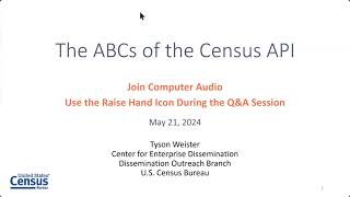 The ABCs of the Census API [upl. by Isak]