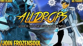 AQW  JOIN FROZENSOUL FULL WalkThrough Boss Drops amp Merge Items FREE CLASS  ITEM Showcase [upl. by Ailb]