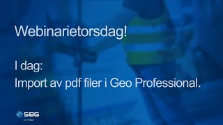 Import av pdf filer till Geo Professional [upl. by Eserahc85]