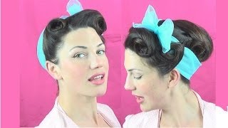 NO TEASE 50s style Pinup Beehive Bouffant Hair Tutorial  Fitfully Vintage [upl. by Snahc]