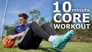 10 Minute Core Workout For Footballers  Follow Along Workout For Athletes [upl. by Donaghue938]