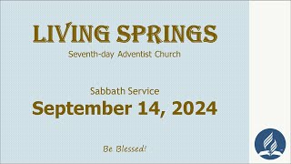 9142024  Sabbath Service [upl. by Ahseket]